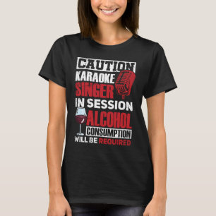 Karaoke Singing Microphone Karaoke Singer in Sessi T-Shirt