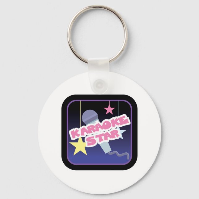 karaoke star keychain (Front)