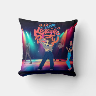 Karaoke Throw Pillow