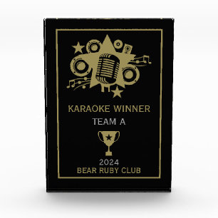Karaoke Winner Acrylic Award