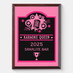 Karaoke Winner Award Plaque