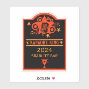 Karaoke Winner Sticker