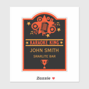 Karaoke Winner Sticker