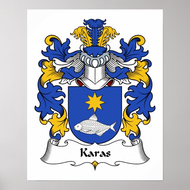Karas Family Crest Poster (Front)