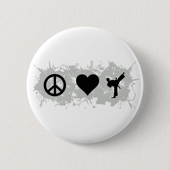 Karate5 Pinback Button (Front)