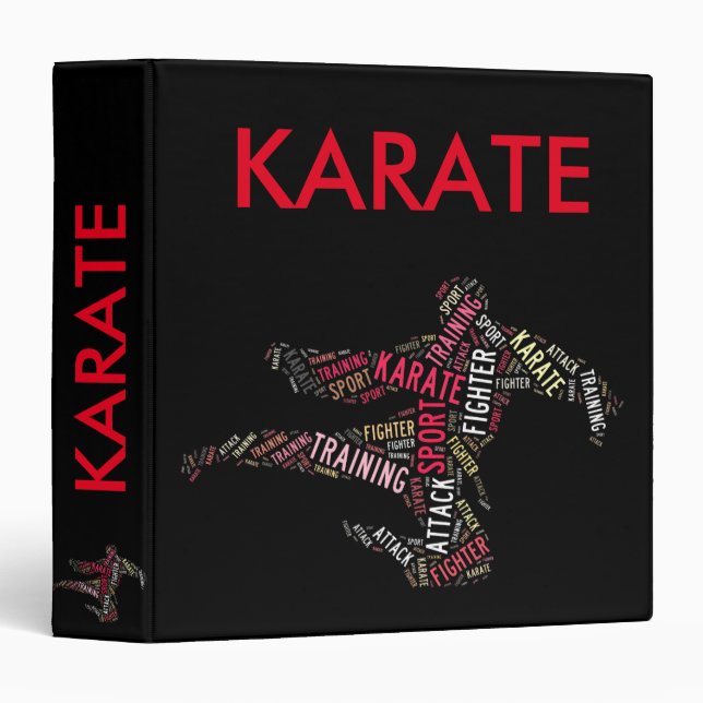 Karate 3 Ring Binder (Front/Spine)