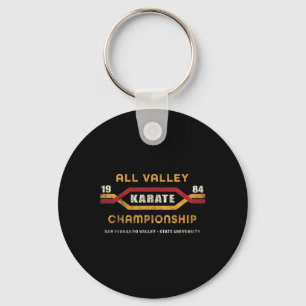 Karate All Valley 1984 Mens Womens Kid Funny Graph Keychain