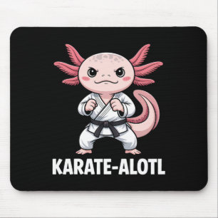 Karate-alotl Axolotl Karate Lover Martial Arts Mouse Pad