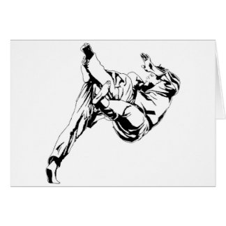 Karate and a judo. Technics of throws Cards