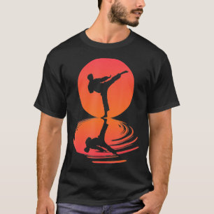 Karate And Kung Fu Silhouette Shotokan Gift Martia T-Shirt