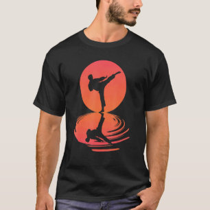 Karate And Kung Fu Silhouette Shotokan Gift Martia T-Shirt