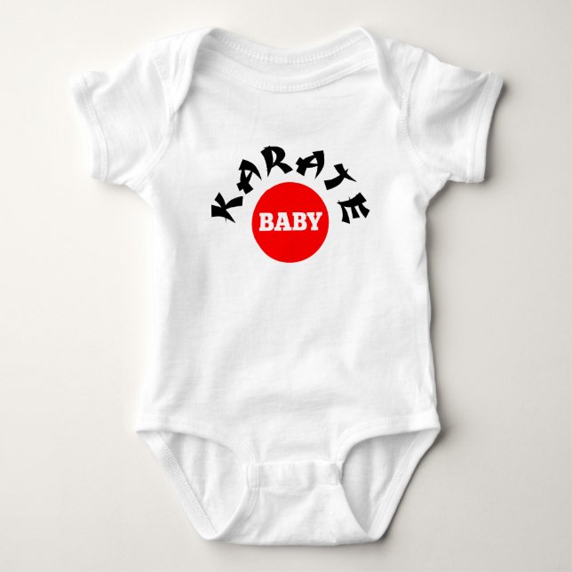 Karate Baby Baby Bodysuit (Front)