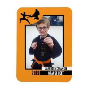 Karate Belt Achievement Flexible Photo Magnet