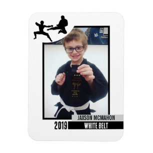 Karate Belt Achievement Flexible Photo Magnet