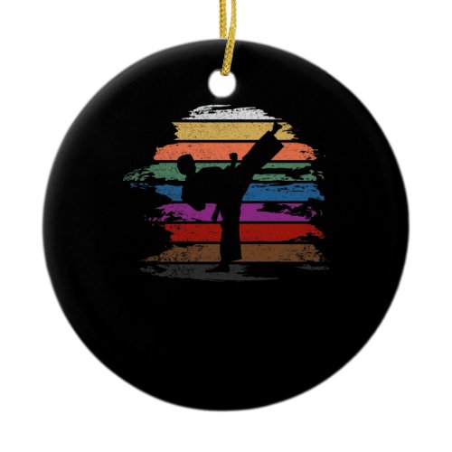 Karate Belt Colors Ceramic Ornament