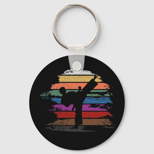 Karate Belt Colors Keychain (Front)