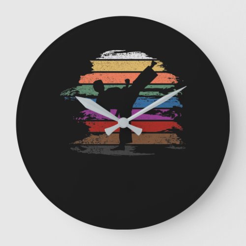 Karate Belt Colors Large Clock