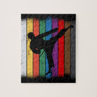Karate Belt Colors Silhouette