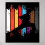 Karate Belt Colors Silhouette Poster