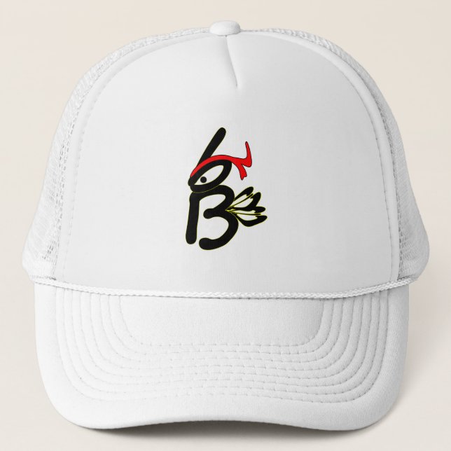 Karate Biene Trucker Hat (Front)
