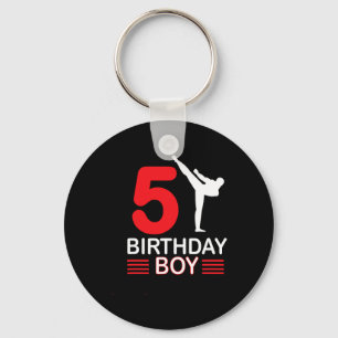 Karate Birthday Tee Boy Gift Kids Taekwondo 2 Keychain
