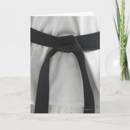 Karate black belt card