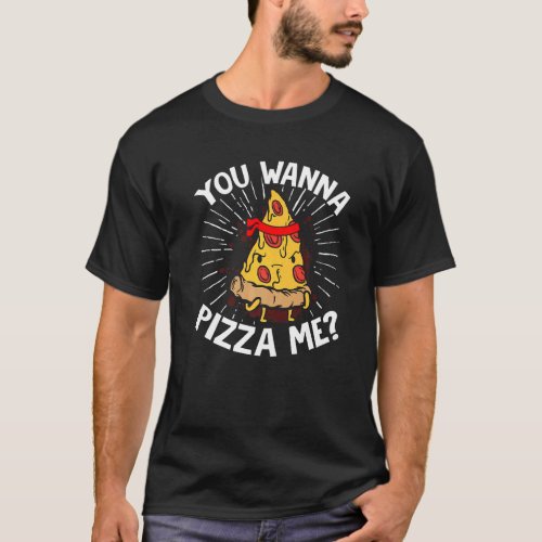 Karate Black Belt Gi Uniform You Wanna Pizza Me T_Shirt