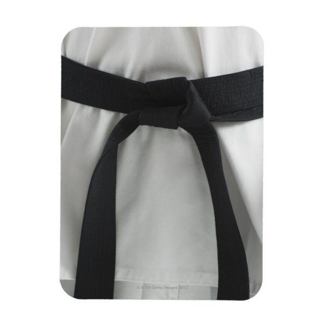 Karate black belt magnet (Vertical)
