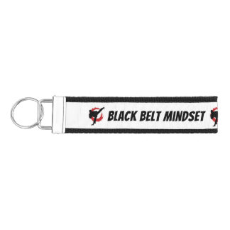 Karate Black Belt Mindset | Martial Arts Gift Wrist Keychain
