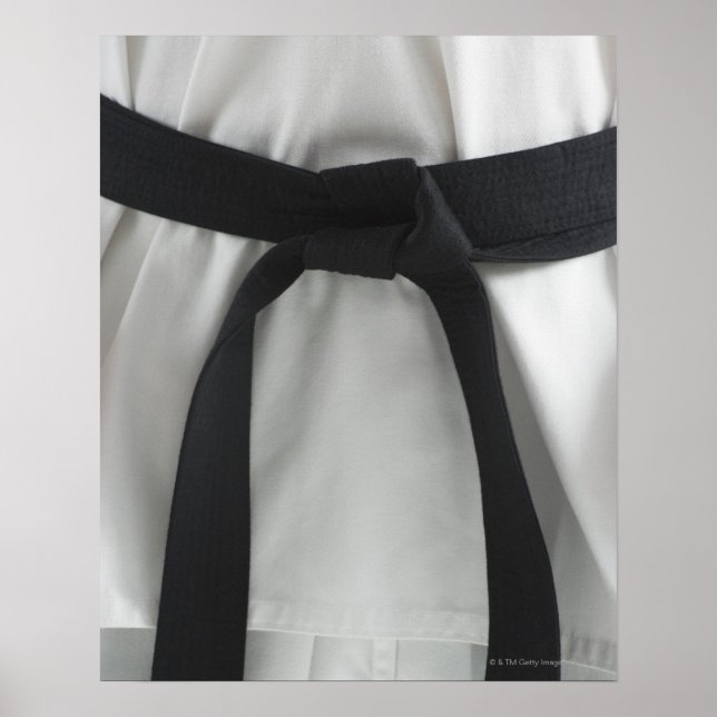 Karate black belt poster (Front)
