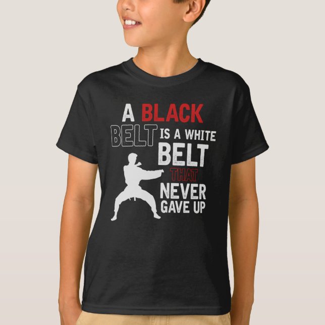 Karate, Black Belt T-Shirt (Front)