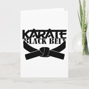 Karate Black Belt T Shirt_1  Card