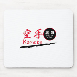 Karate Black Belt T Shirt Mouse Pad