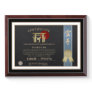 Karate Blue Belt Certificate Award Plaque