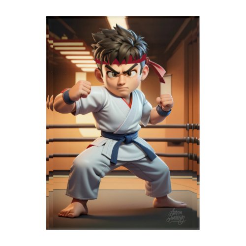 Karate Boy Acrylic Print