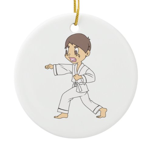 KARATE BOY CERAMIC ORNAMENT