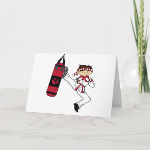 Karate Boy Greeting Card