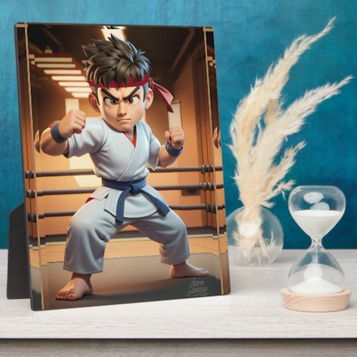 Karate Boy Plaque
