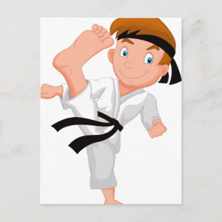 KARATE BOY POSTCARD
