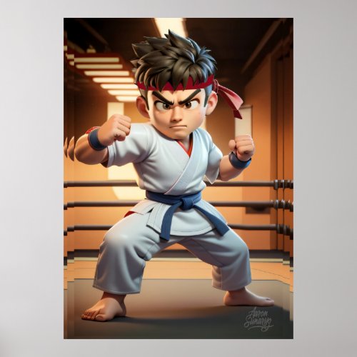 Karate Boy Poster