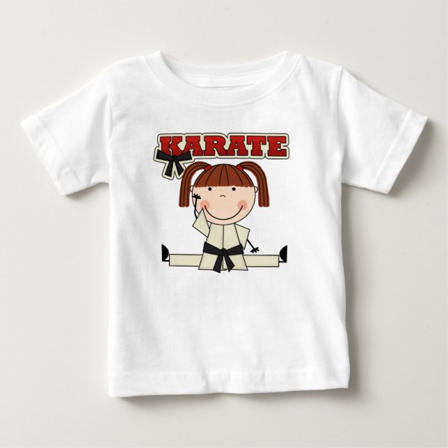 KARATE - Brunette Girl T-shirts and Gifts (Front)
