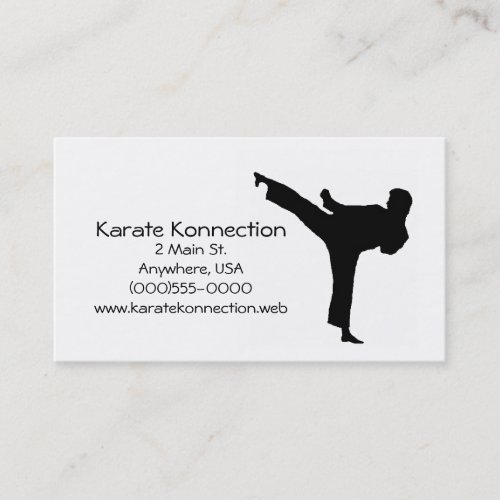 Karate Business Cards