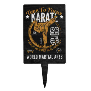 Karate Cake Topper - Time To Focus