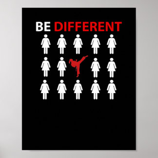 Karate Can Be Different Custom Gift Poster