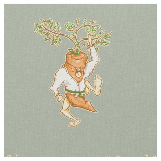 Karate carrot martial arts fabric