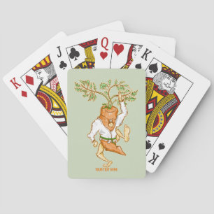 Karate carrot martial arts poker cards