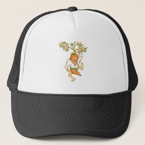 Karate carrot martial arts trucker hat