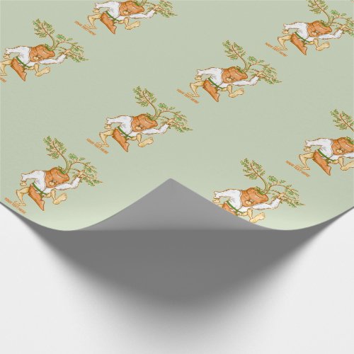 Karate carrot martial arts wrapping paper