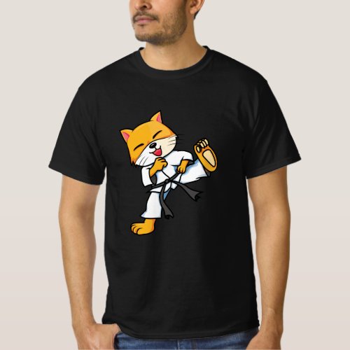 Karate Cat T_Shirt