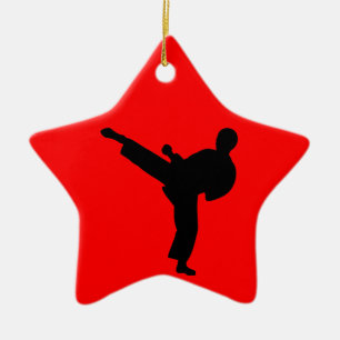 Karate Ceramic Ornament